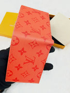 Louis vuitton (lv) premium wallet Red leather print