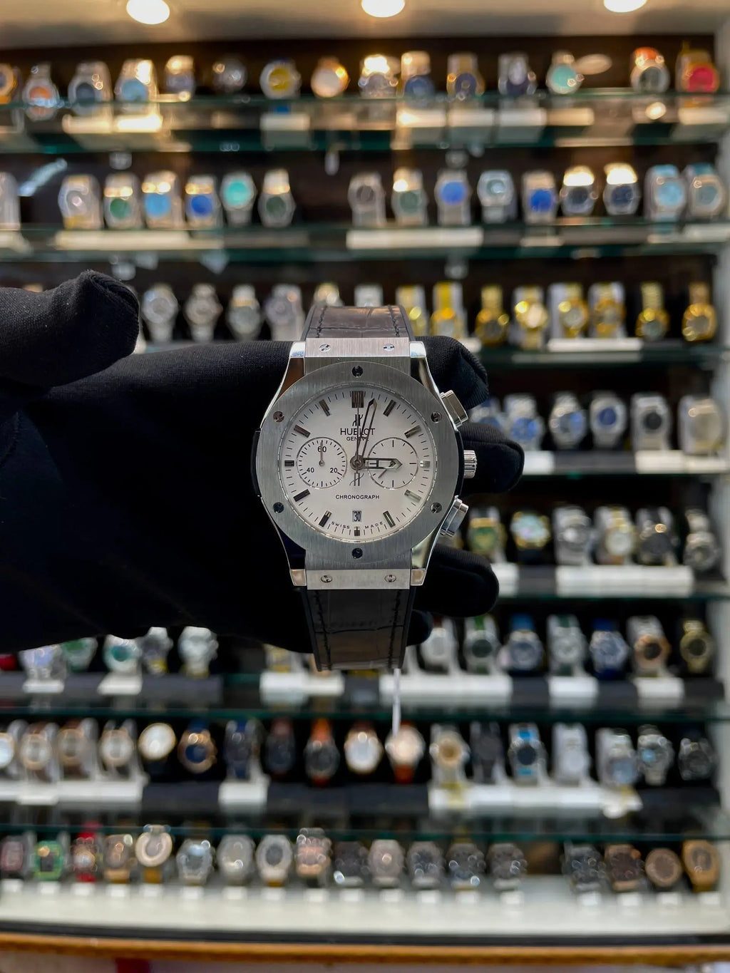 Hublot big bang metal body heavy quality for mens white dial