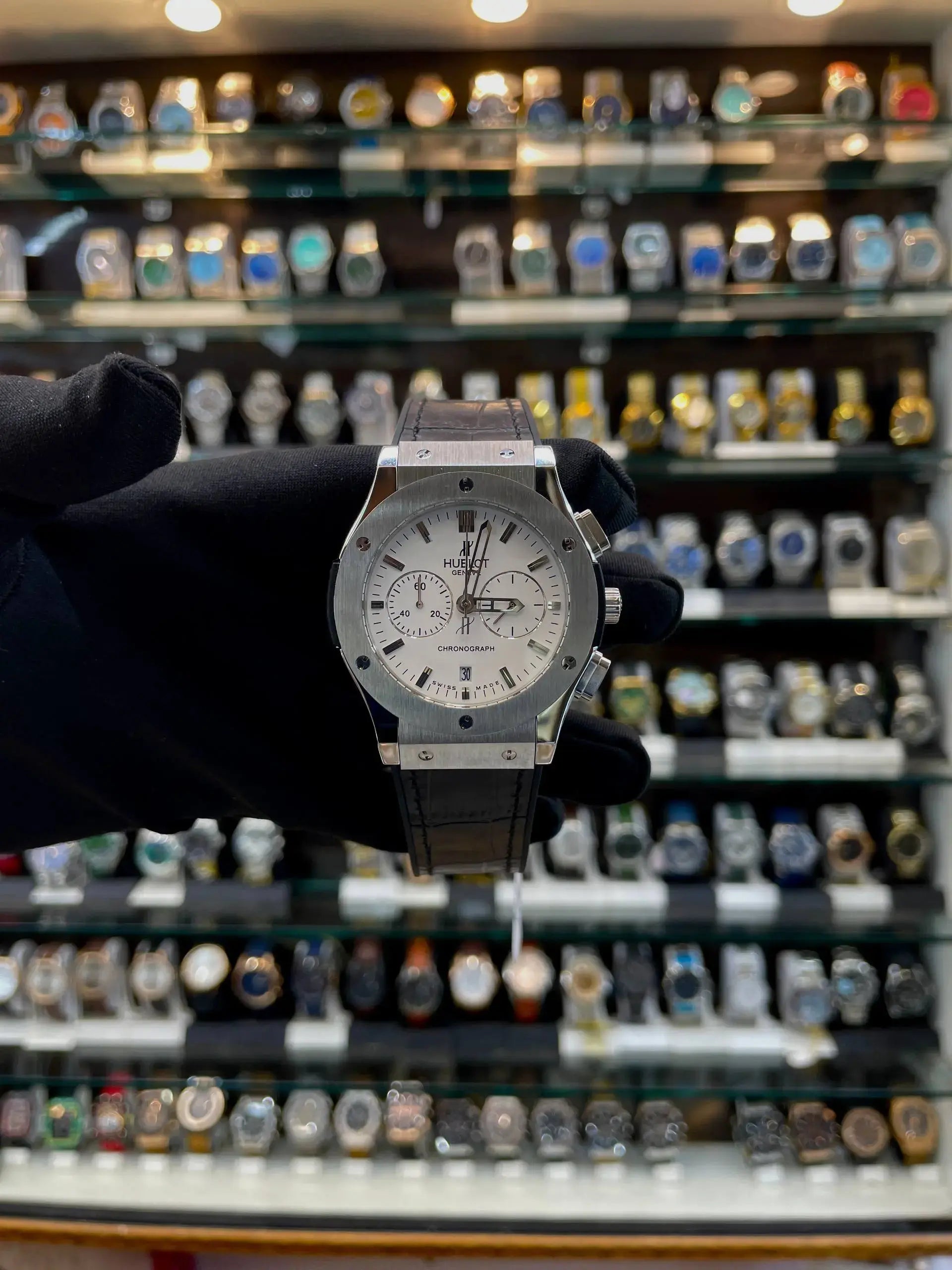 Hublot big bang metal body heavy quality for mens white dial