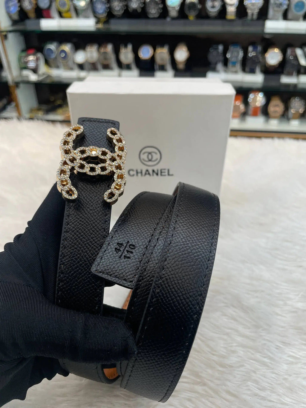 Chanel dual side girls belt