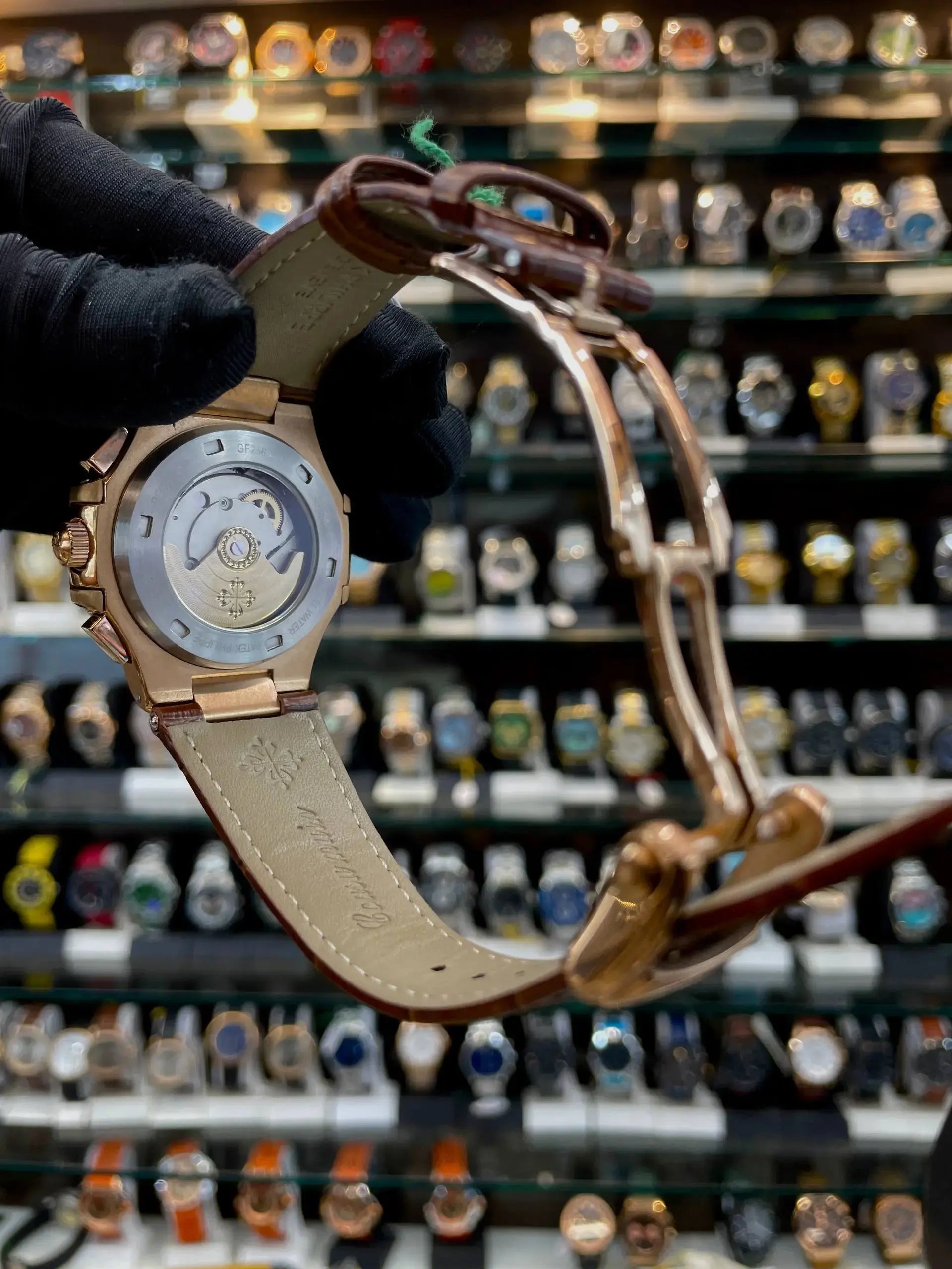 Patek phillipe nautilus chronograph in master piece brown