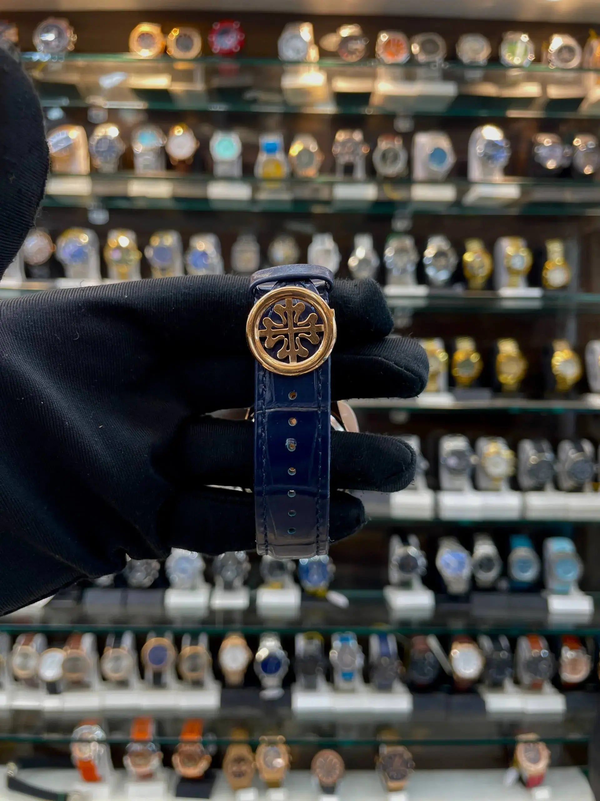 Patek Phillipe annual calendar moon phase in master piece blue