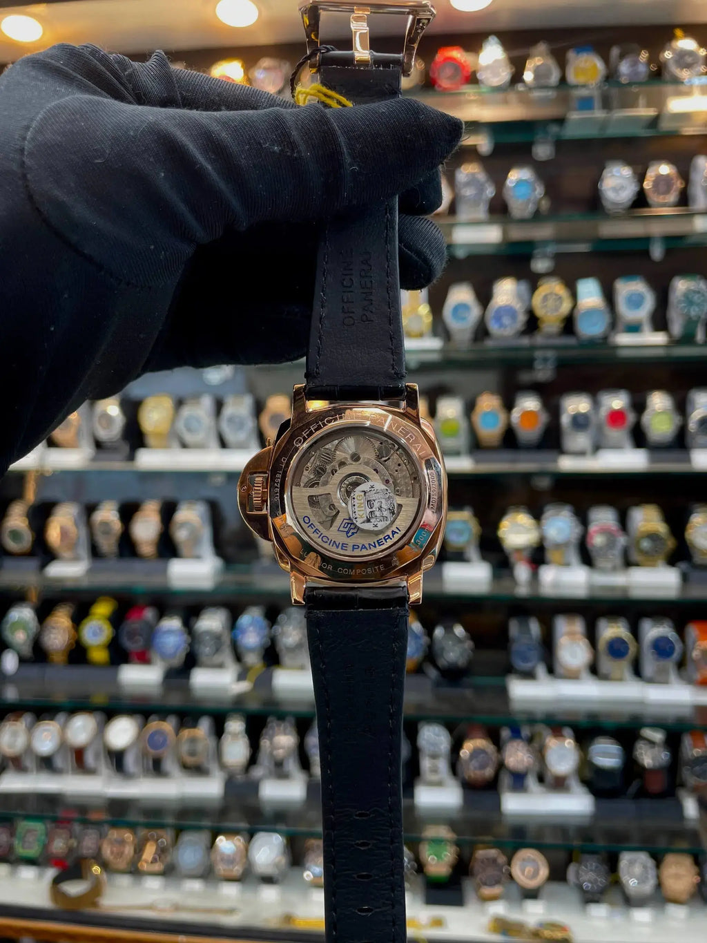 Luminor panerai due gold tech in master piece for mens