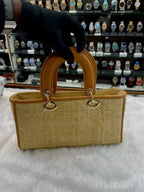 Dior D-Joy micro channage patterned mini bag in master piece