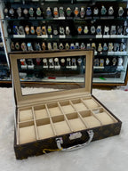 12pc Louis vuitton (lv) imported briefcase watch organiser