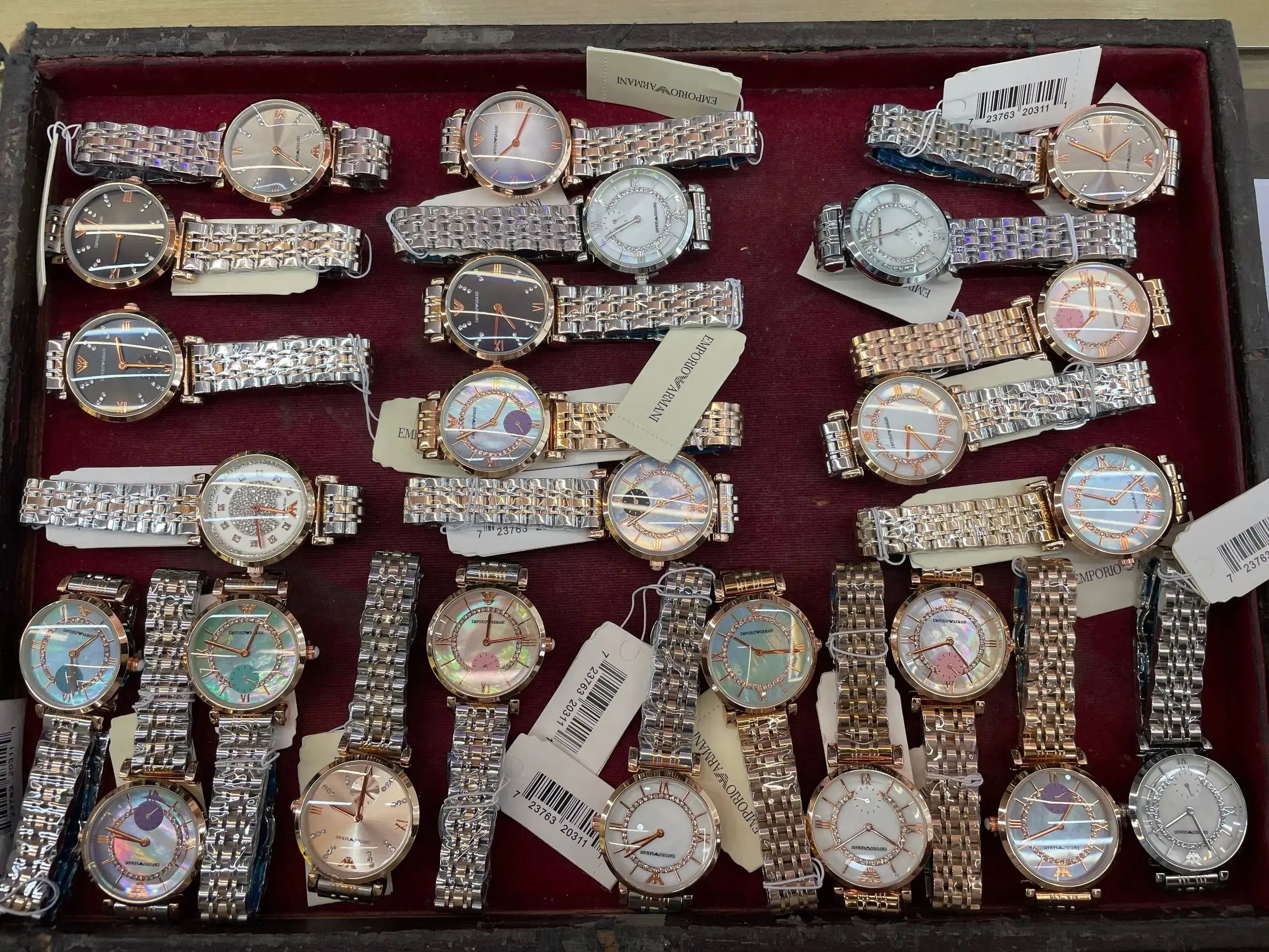 Armani girls watch og box christmas sale