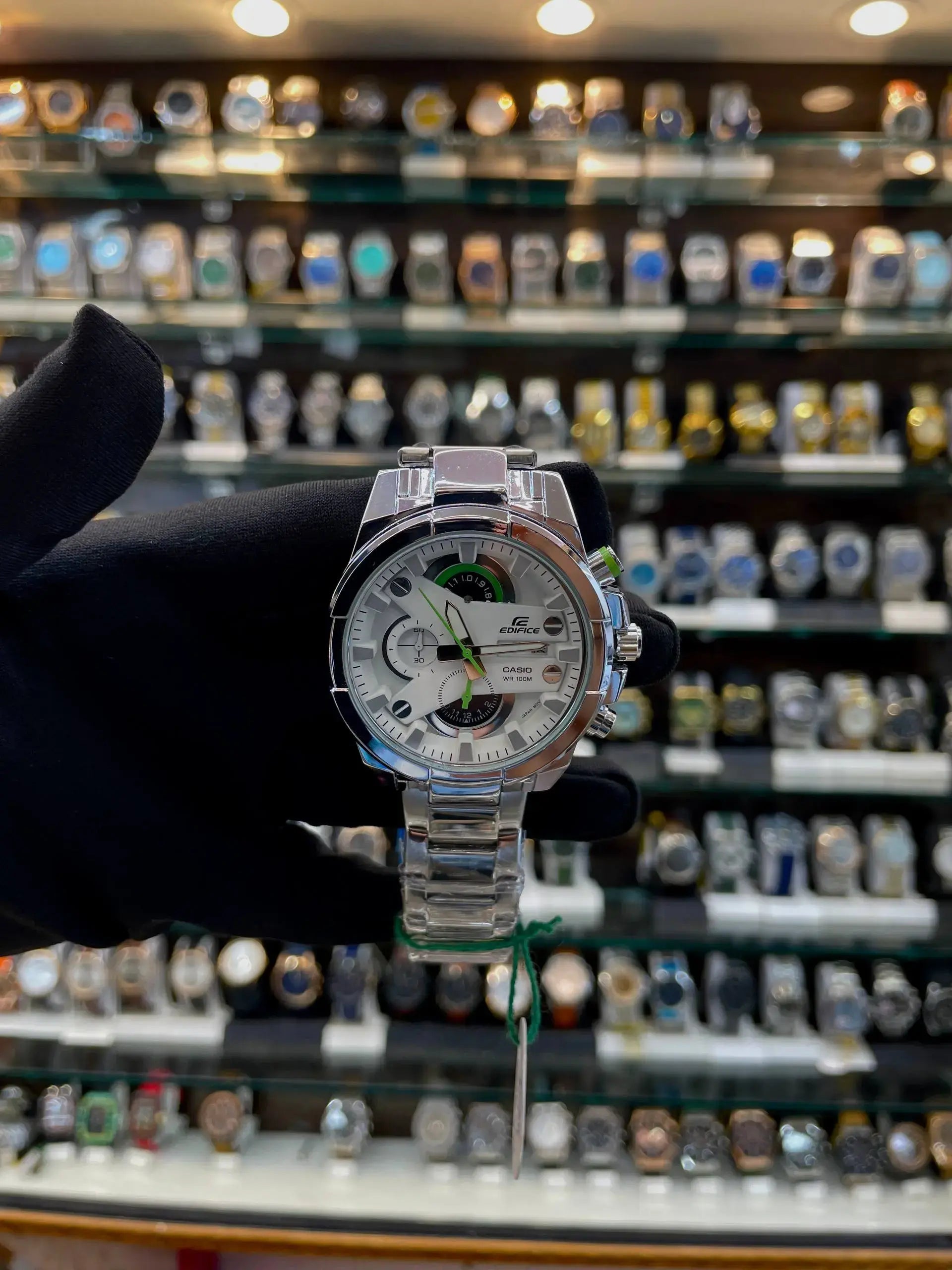 Casio edifice chronograph watch under budget for mens silver