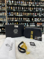 Versace small greca goddess shoulder bag master piece in black