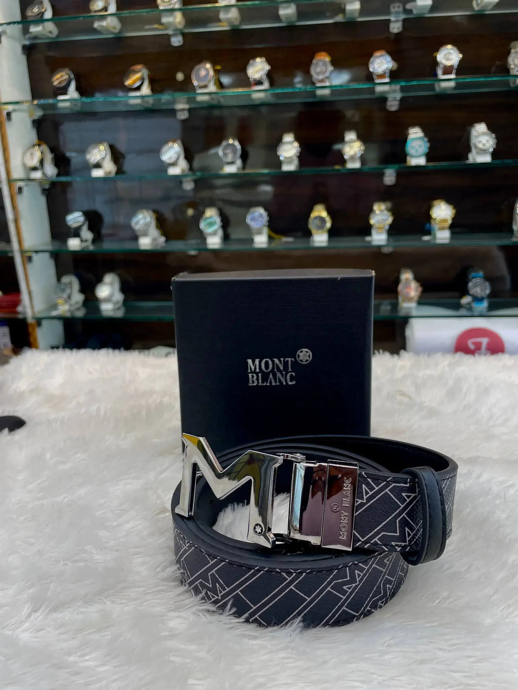 Mont Blanc mens casual wear belt