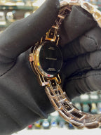 Burberry party wear watch for girls rose gold texture