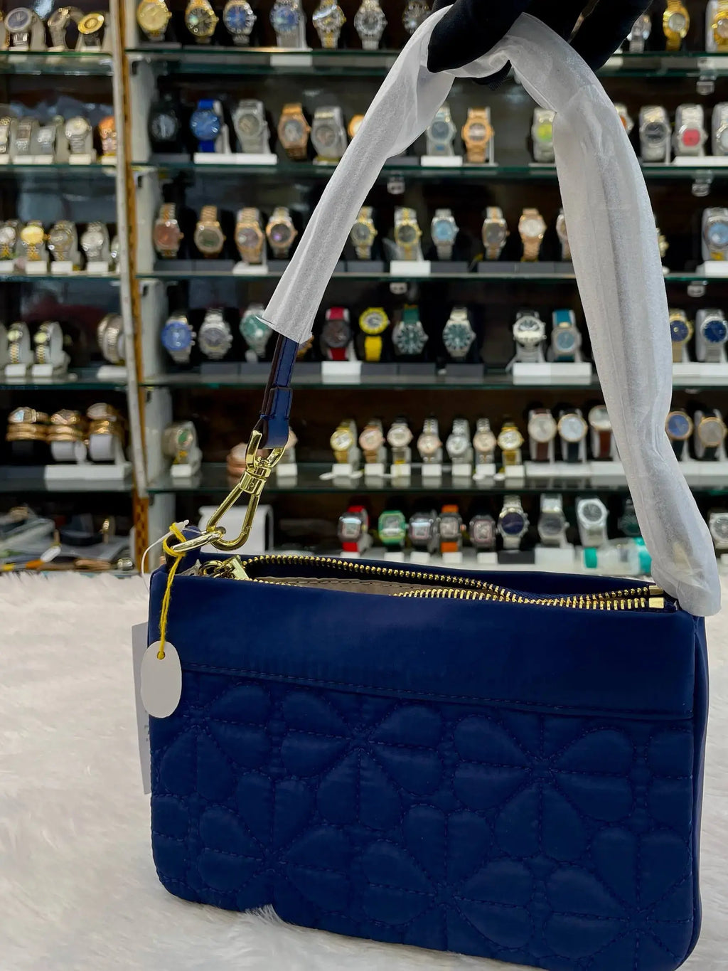 Kate spade new york flower quilted sling bag