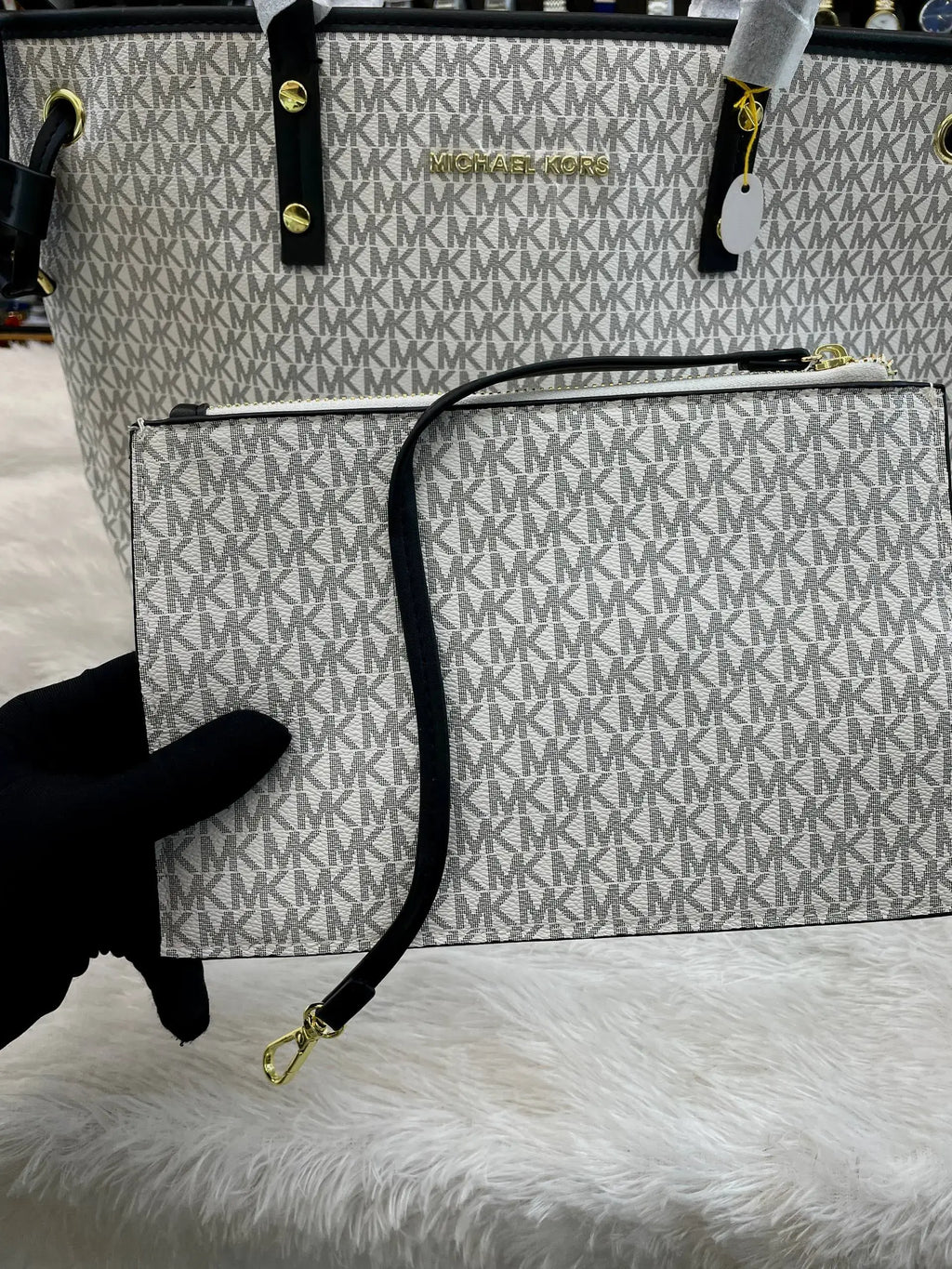 Michael Kors tote bag with pouch for girls