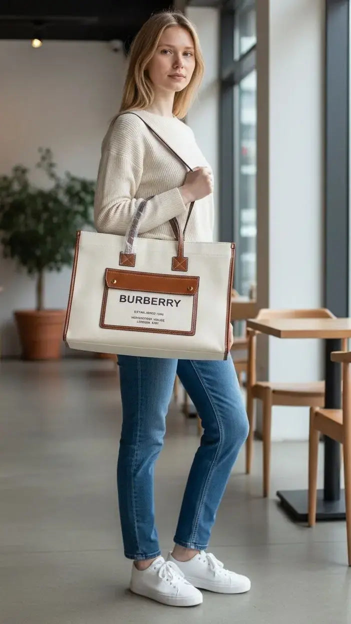 Burberry handbag for girls in heavy quality