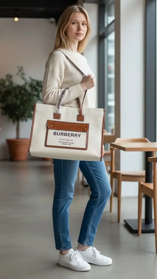 Burberry handbag for girls in heavy quality
