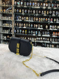 Versace small greca goddess shoulder bag master piece in black