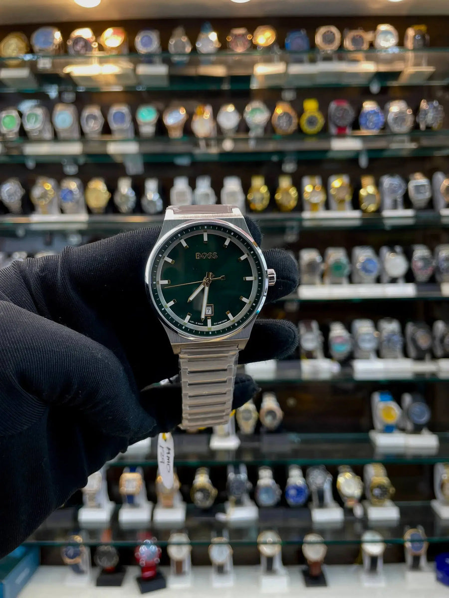 Hugo Boss men's candor watch in master piece