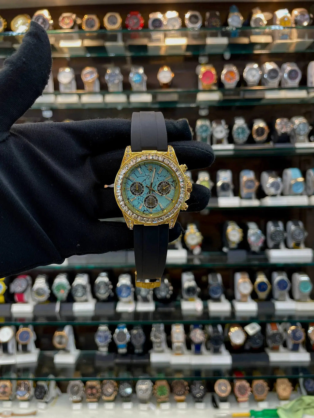 Rolex cosmograph daytona turquoise stone dial under budget