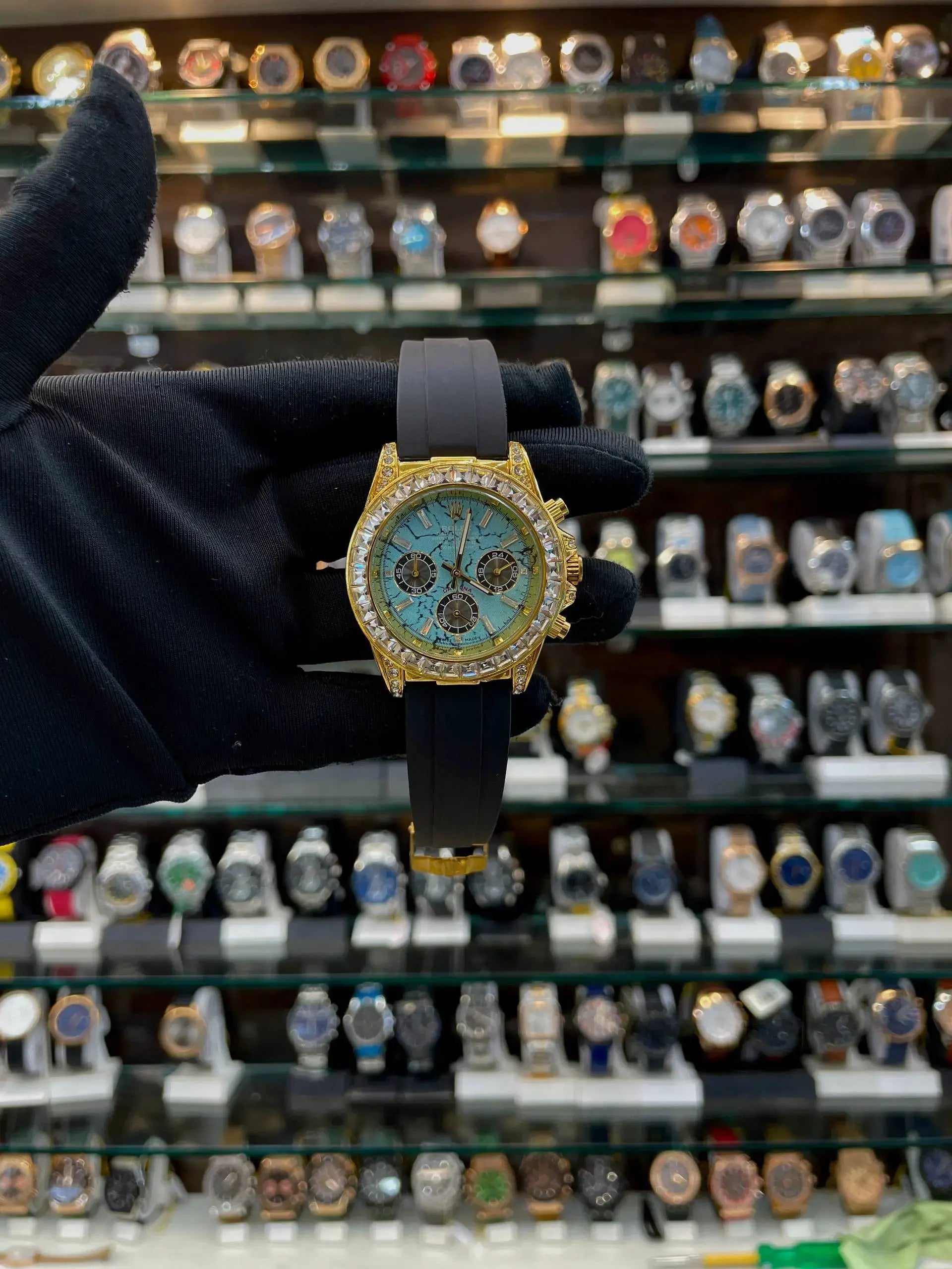 Rolex cosmograph daytona turquoise stone dial under budget