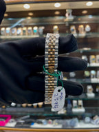 Rolex date just for girls under budget in brown dial dual tone