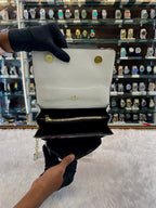Coach klare crossbody kiss sling bag white body