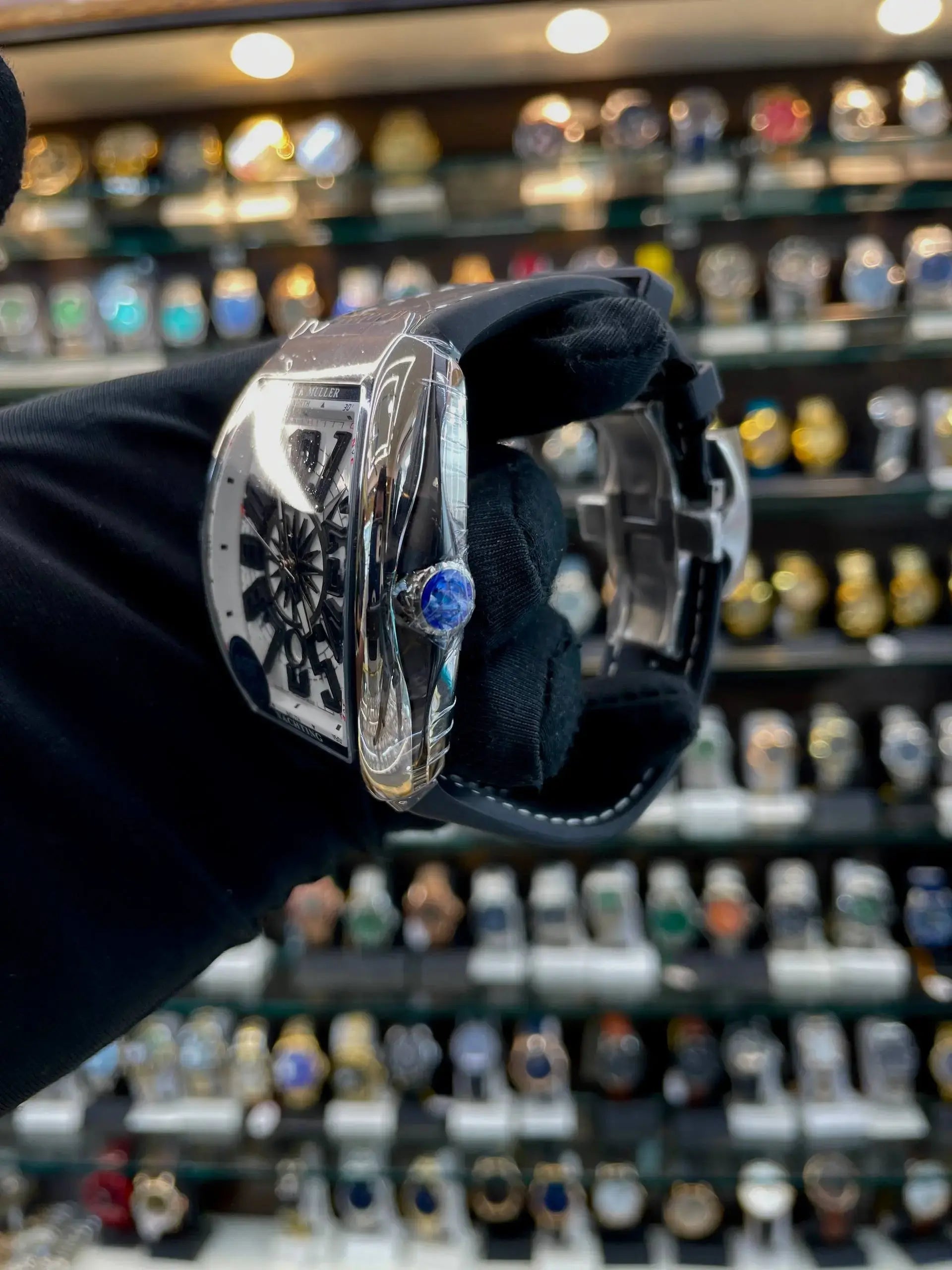 Franck muller yatching ceramic body in eta machine white