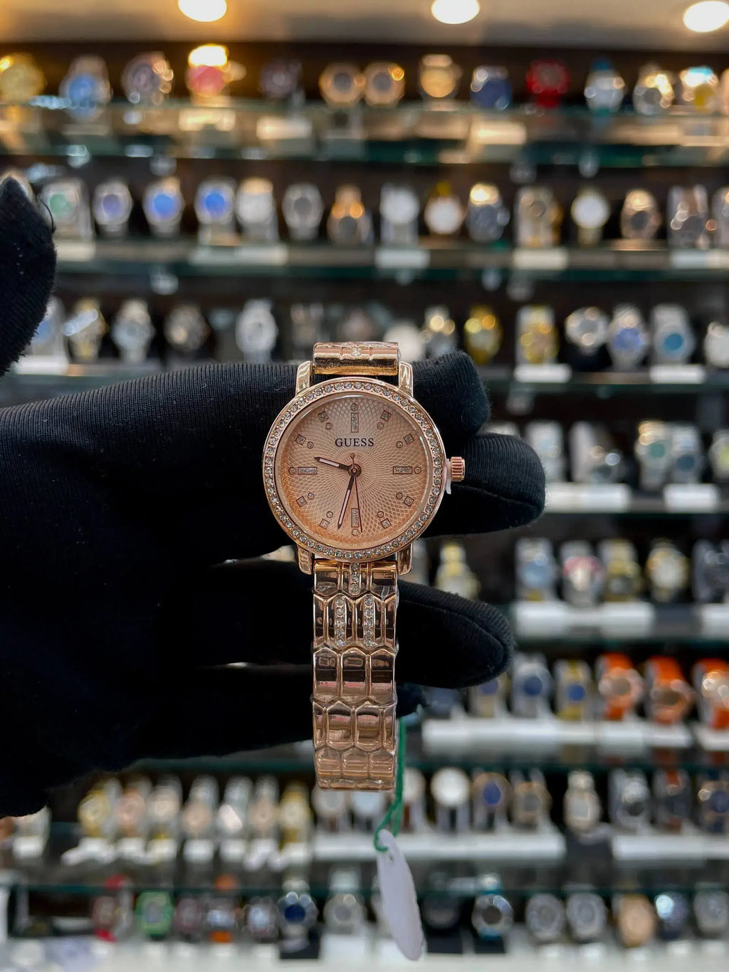 Rose gold dial diamond on dial & body