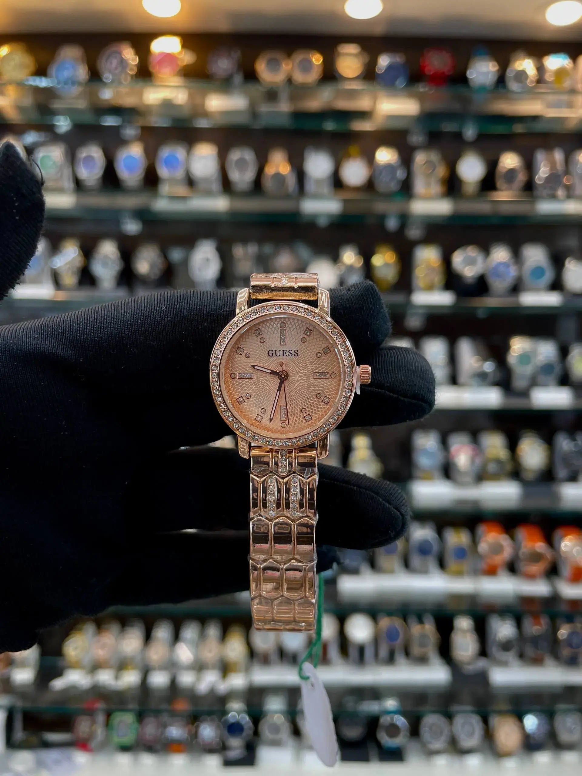 Rose gold dial diamond on dial & body