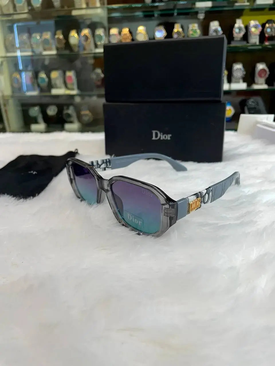 Dior girls glasses blue gradient