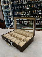 12pc Louis vuitton (lv) imported briefcase watch organiser