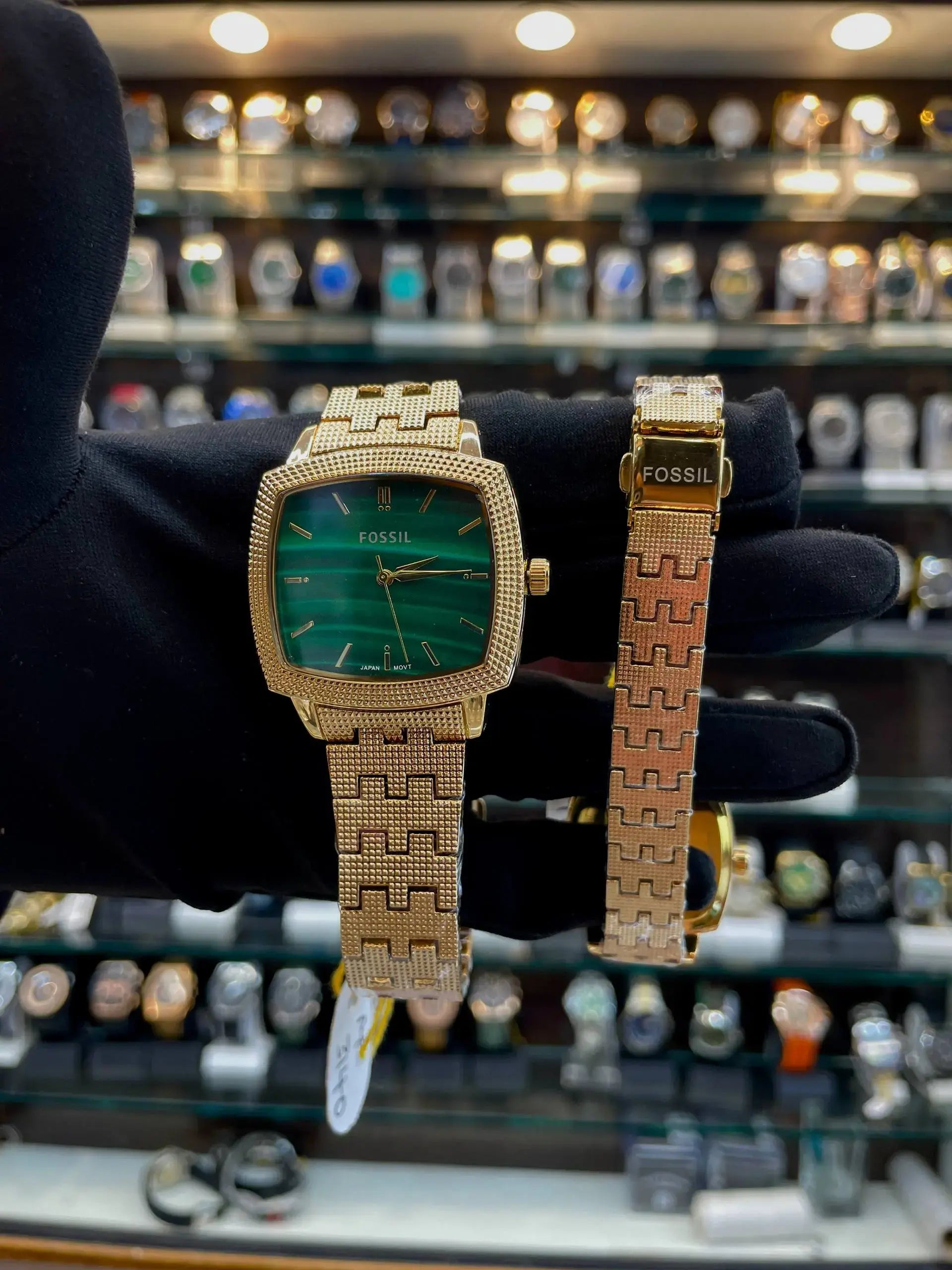 Fossil machine luxe limited-edition in couple set gold