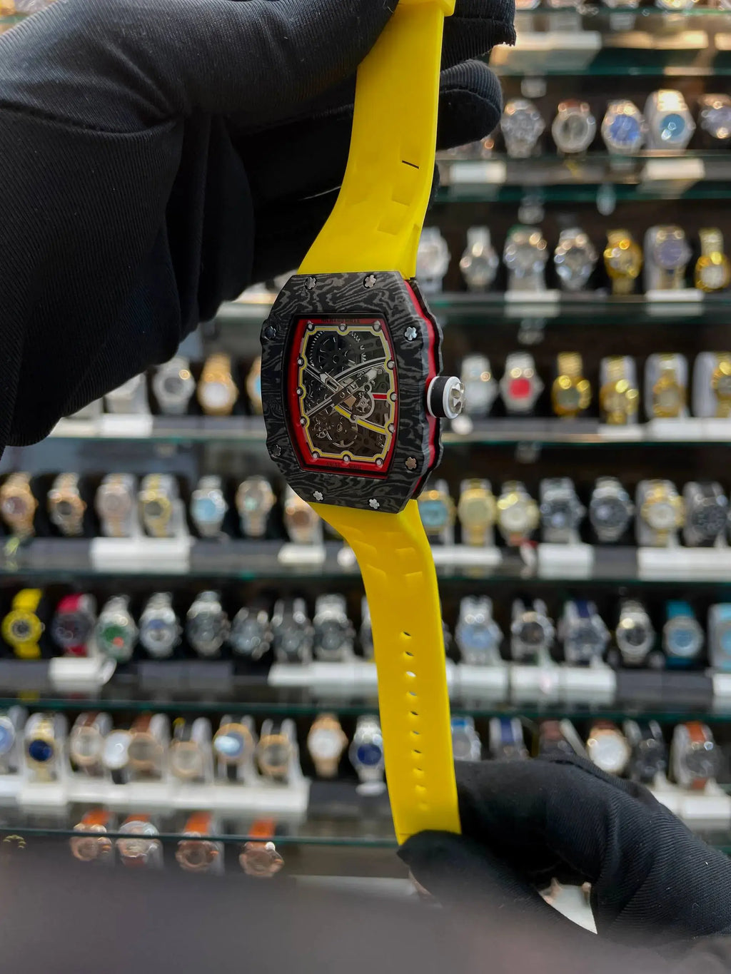 Richard mille rm 67-02 extra slim in under budget yellow