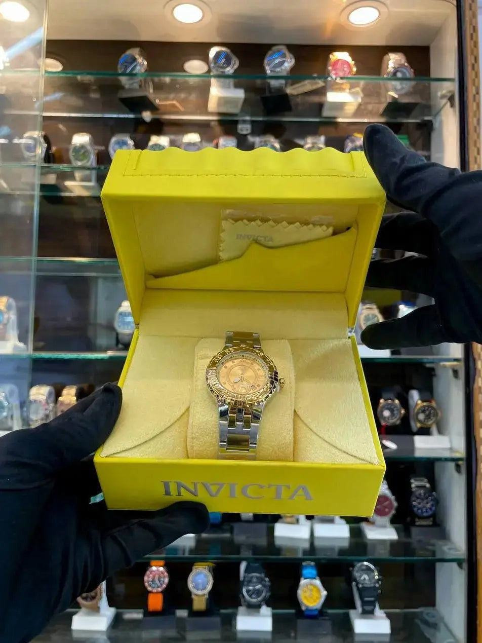 Invicta aviator now in girls gold texture dial
