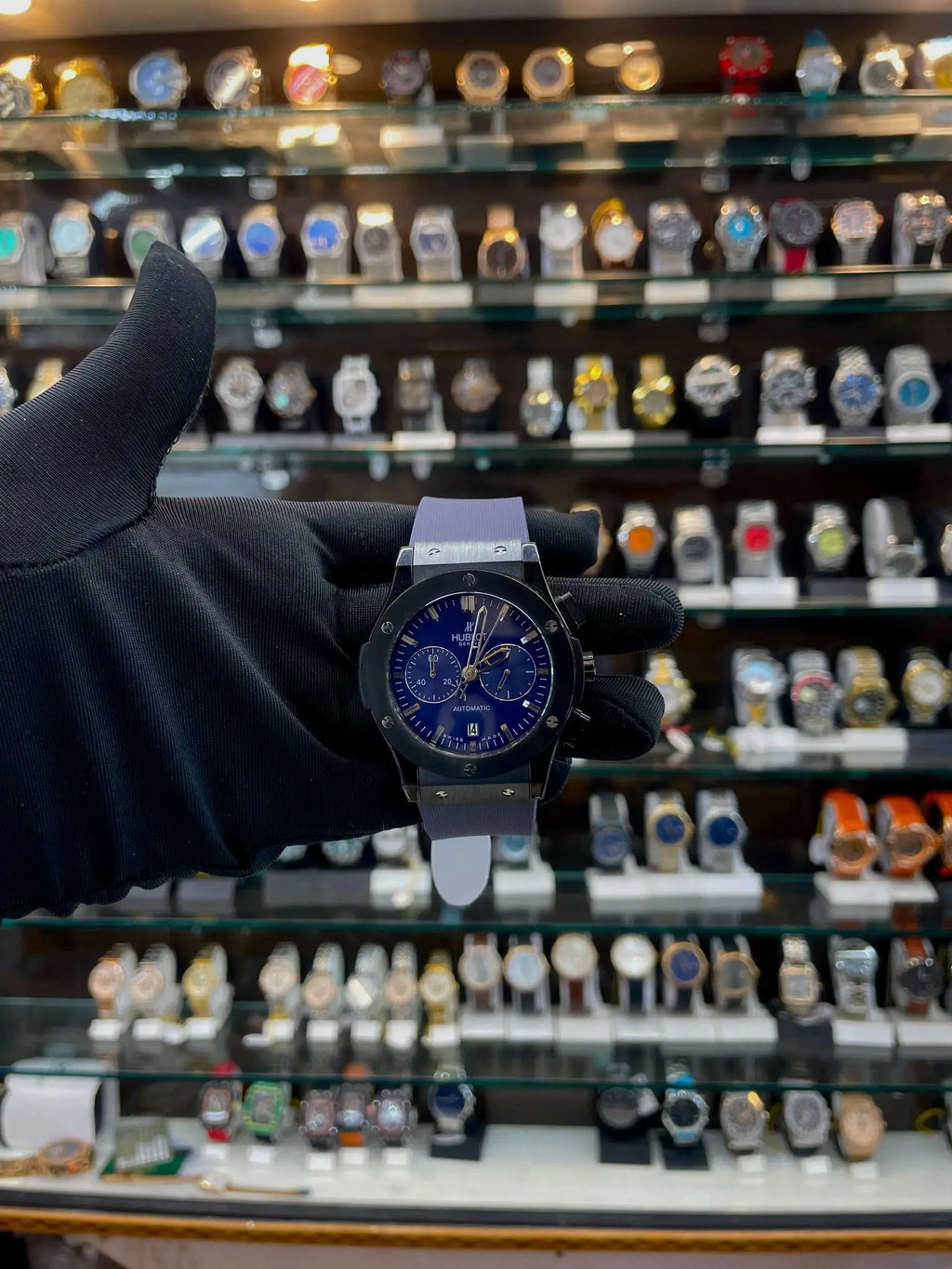Hublot big bang metal body heavy quality for mens blue