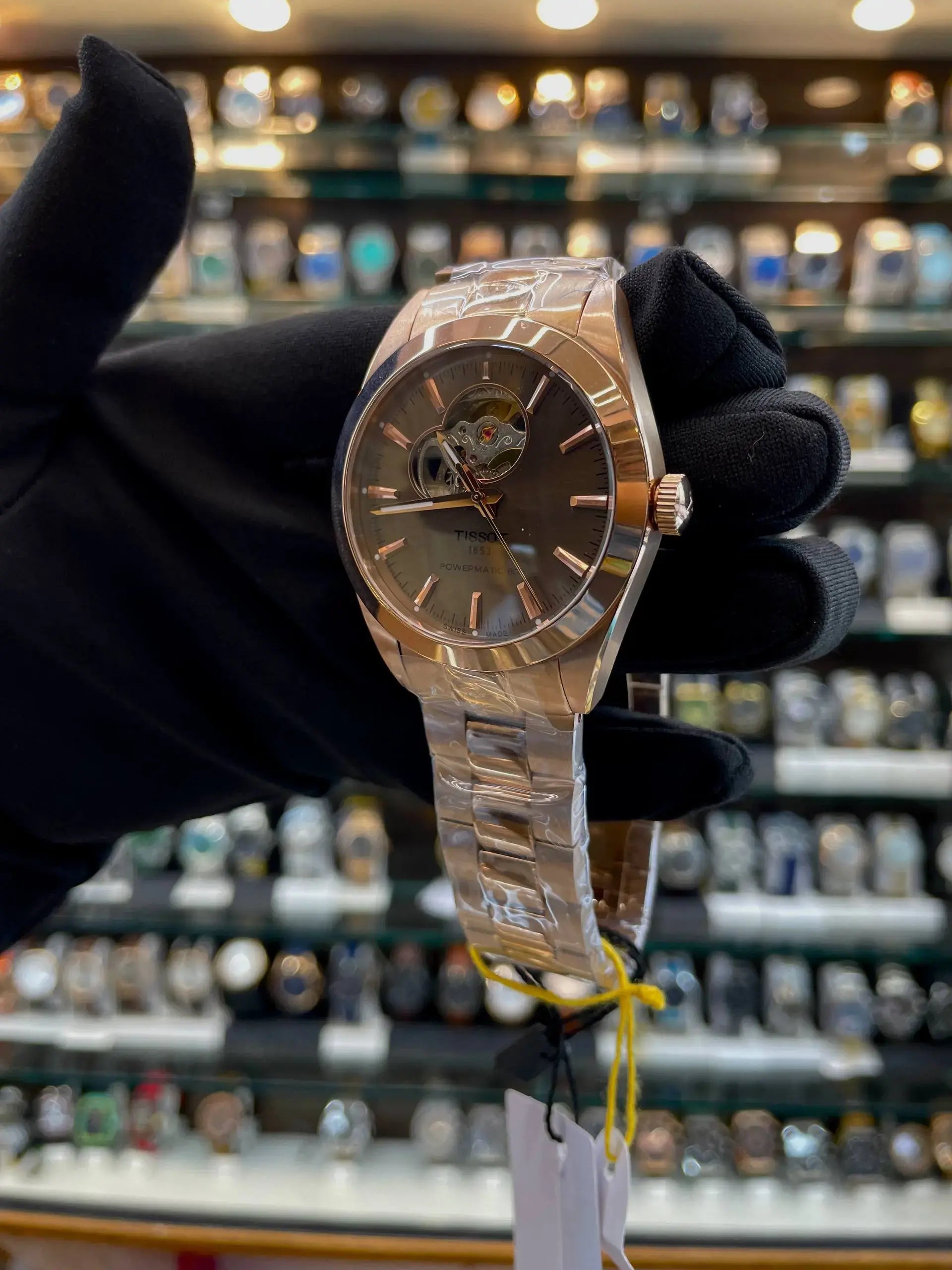 Tissot powermatic 80 now in transparent dial master piece for mens