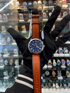 Fossil blue chrono dial