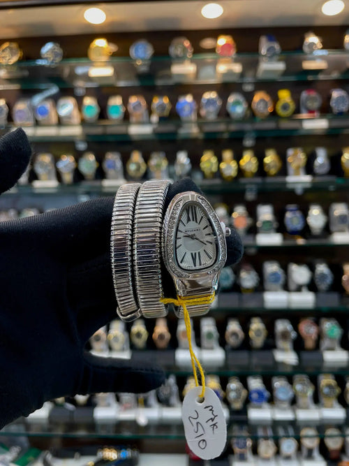 Bvlgari snake bracelet watch