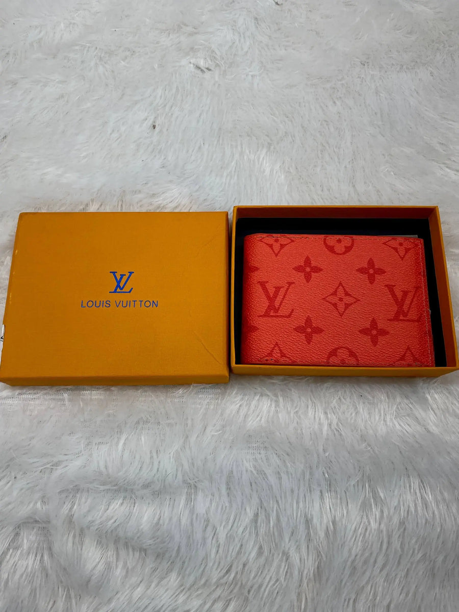 Louis vuitton (lv) premium wallet Red leather print