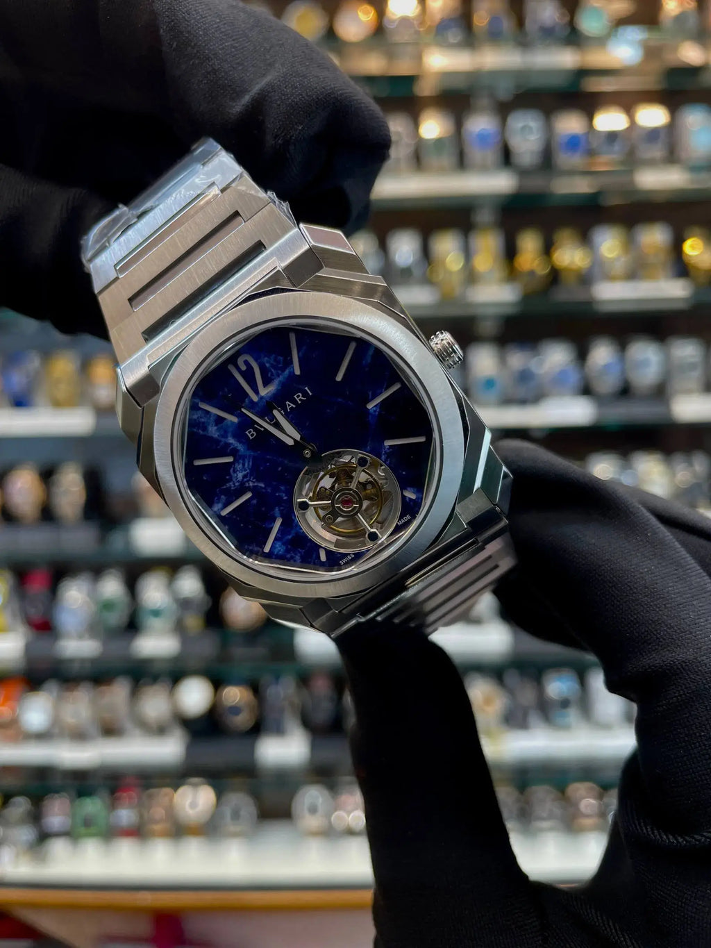 Bvlgari octo finnisimo titanium tourbillion marble dial master piece
