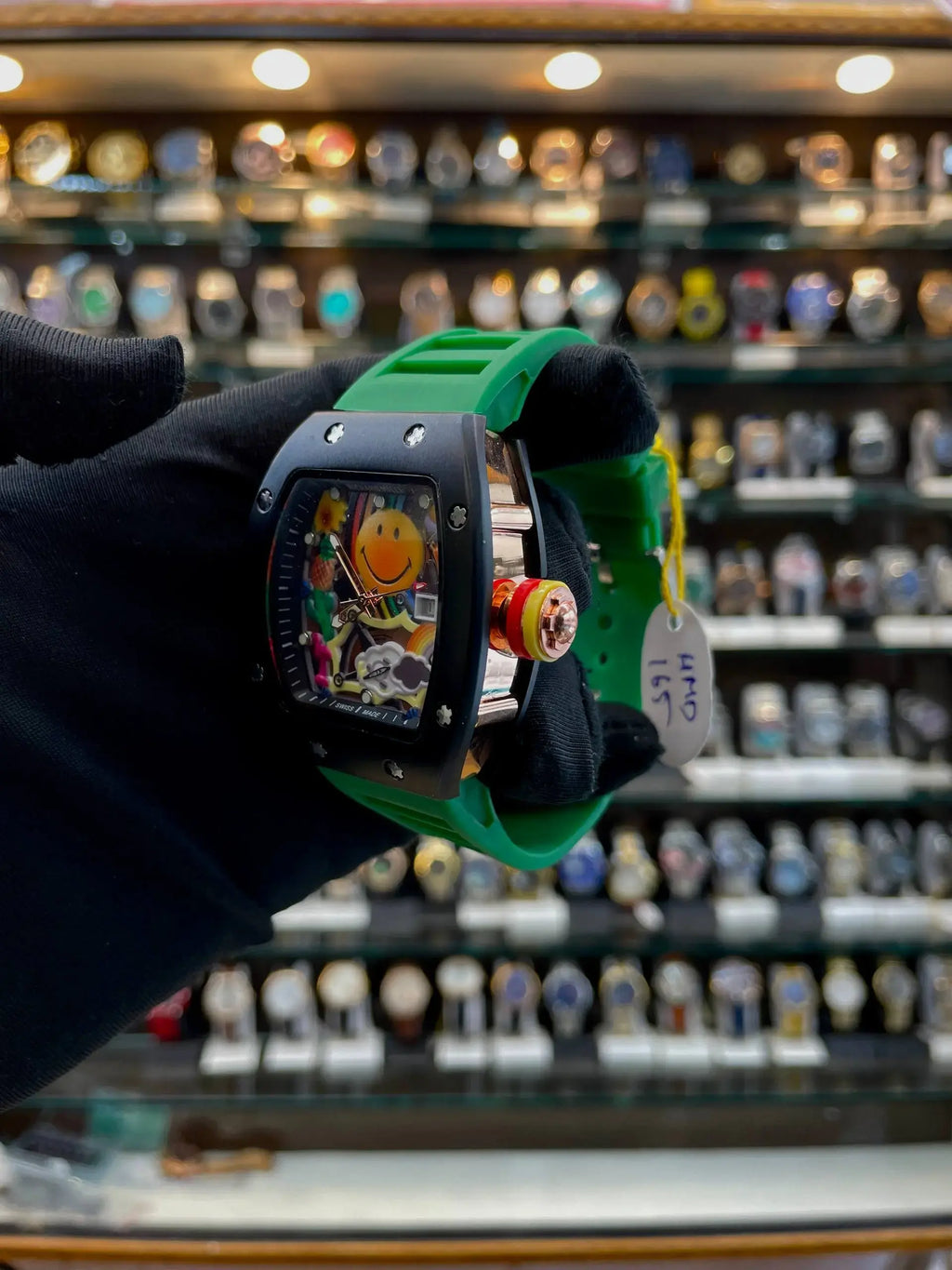 Richard mille rm 88 'smiley' watch japan machine