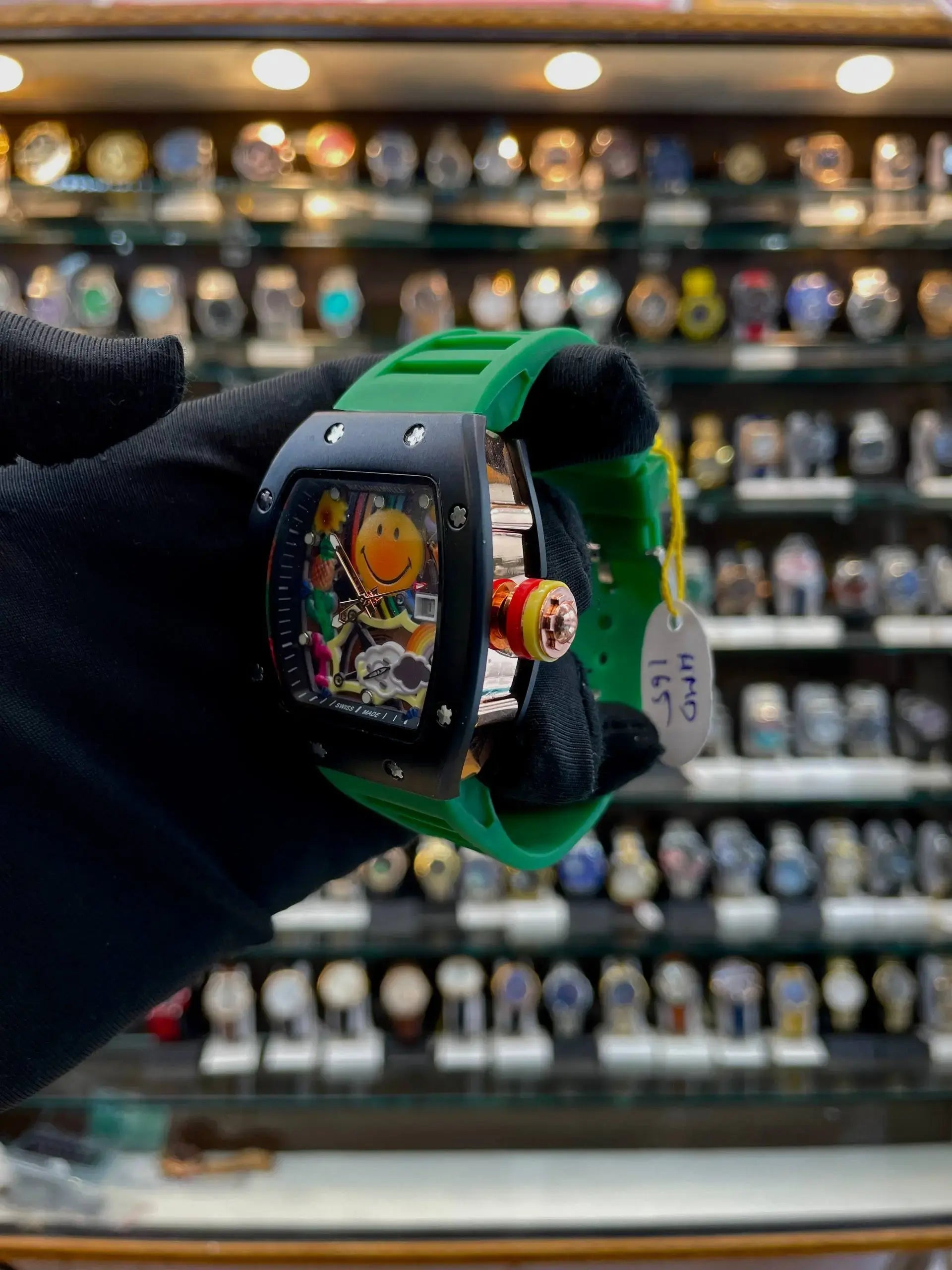 Richard mille rm 88 'smiley' watch japan machine