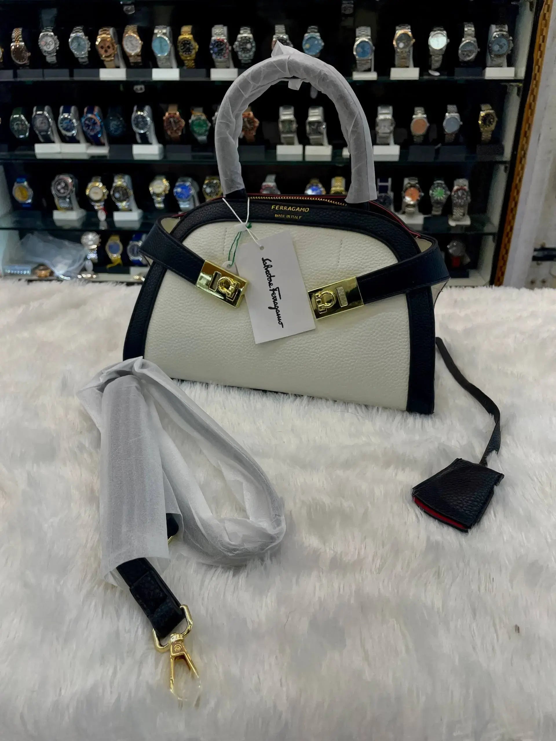 Ferragamo small hug tote bag