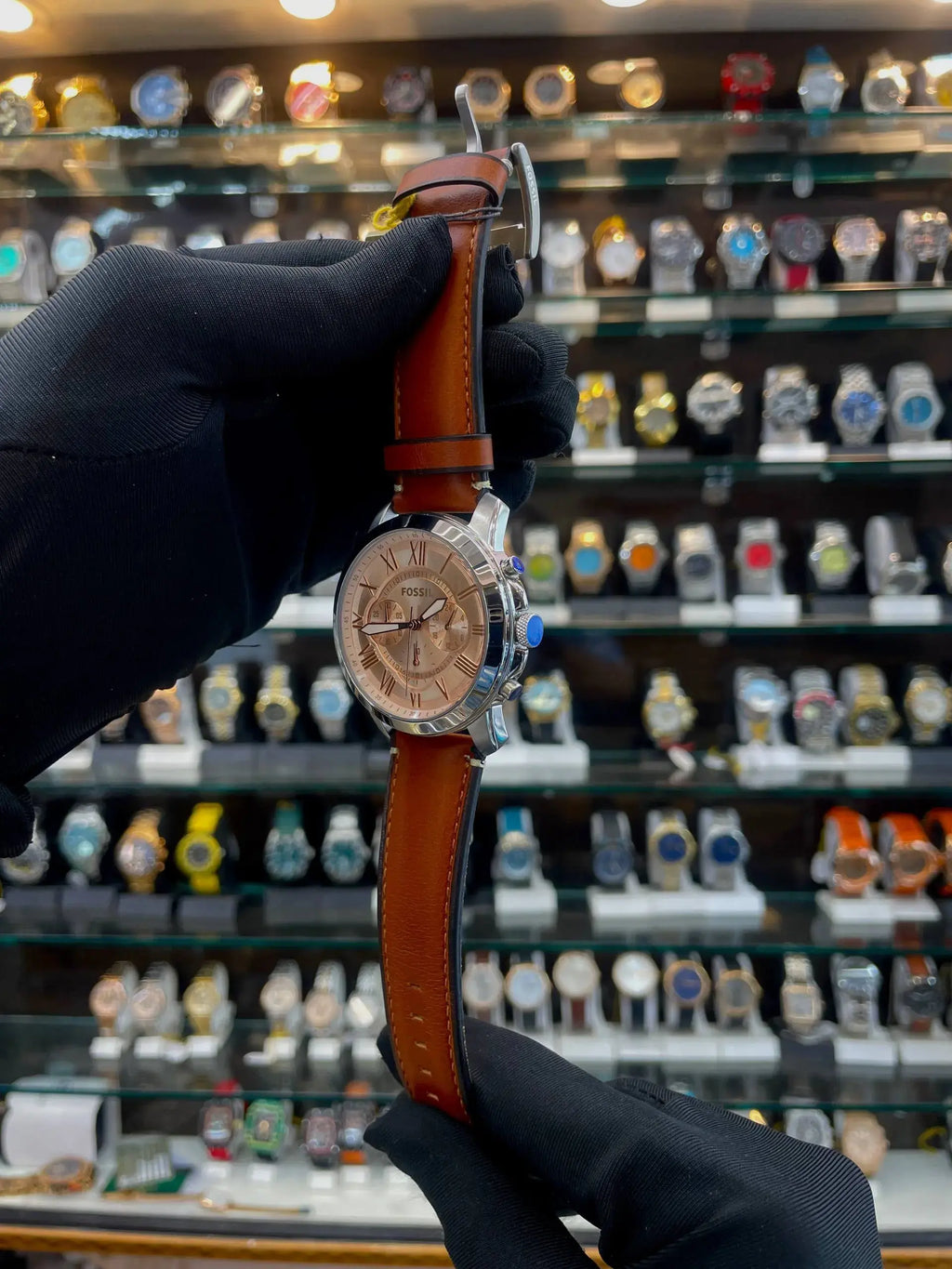 Fossil grant chronograph mens watch in master piece