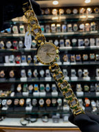 Fossil girls watch under budget in gold white diamond dial