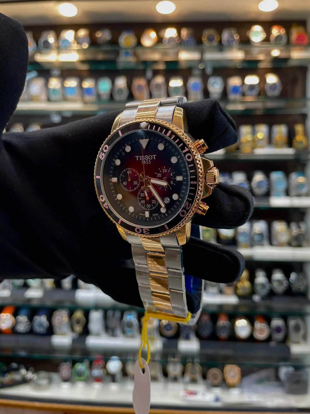 Tissot seastar chronograph now in under budget red