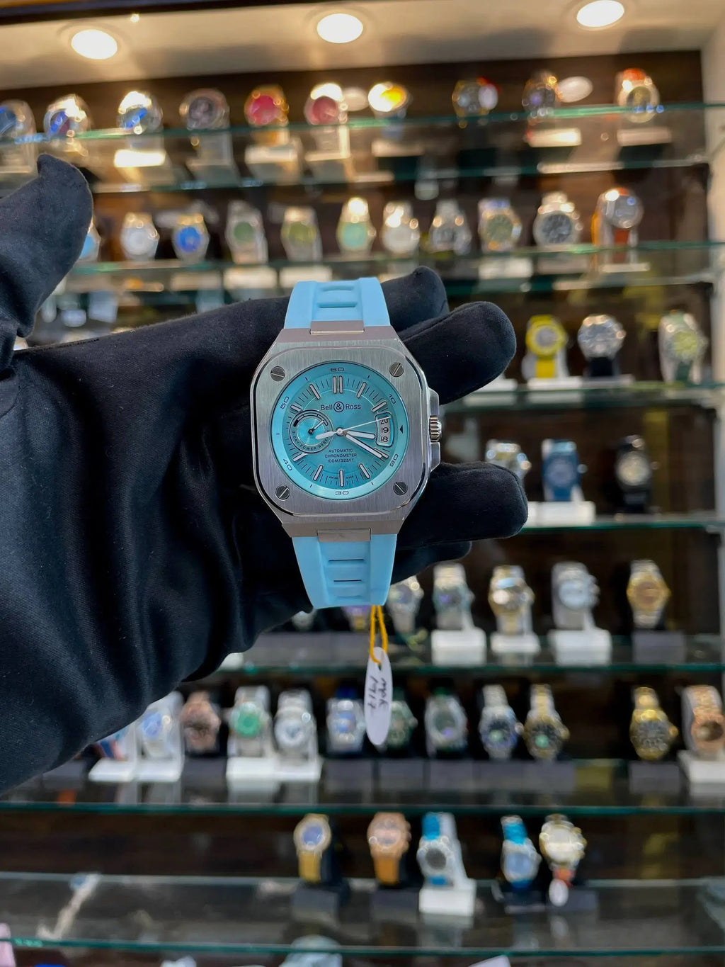 Bell & ross br-x5 iridescent ice blue dial in master