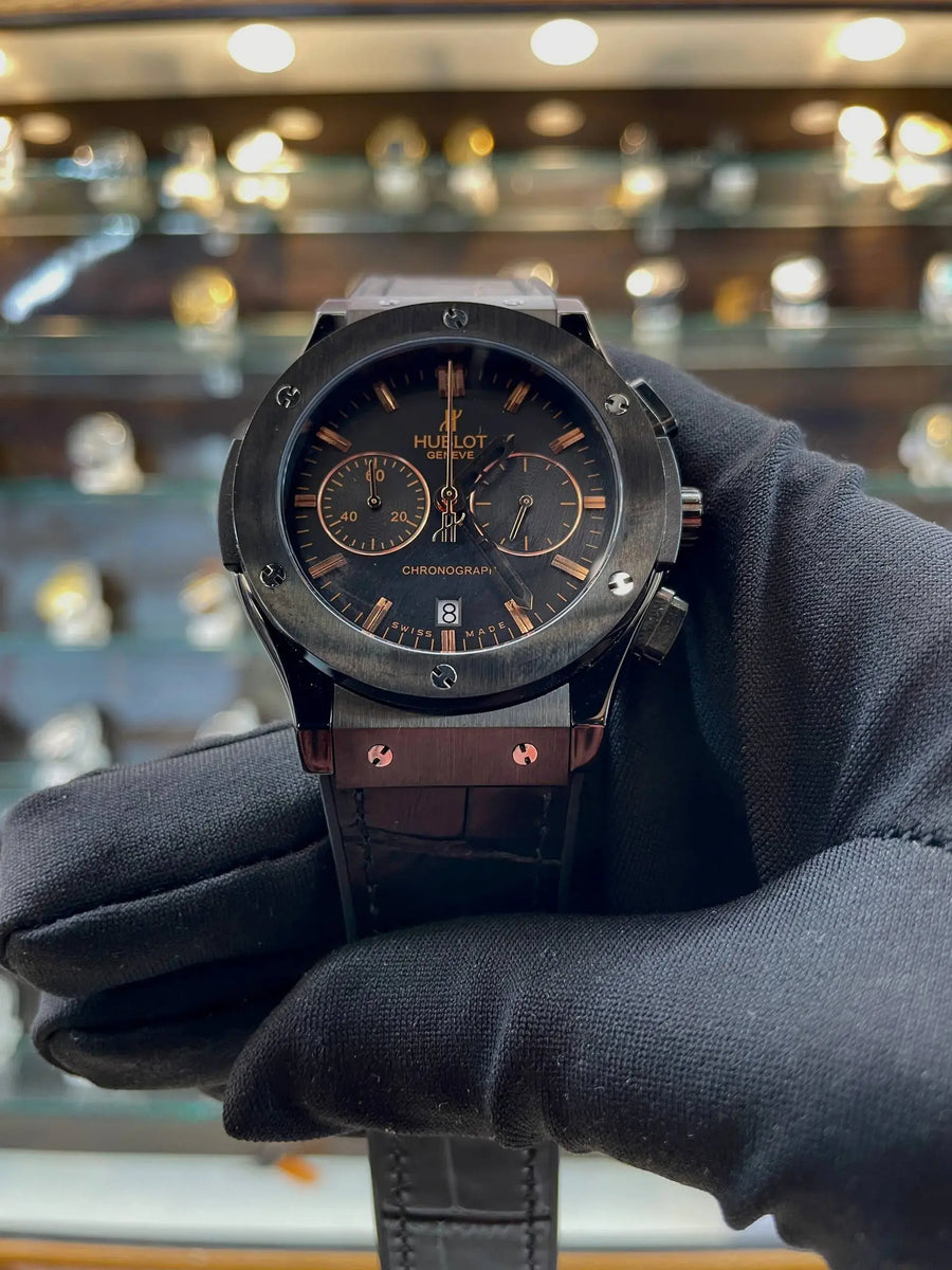 Hublot big bang metal body heavy quality for men full black