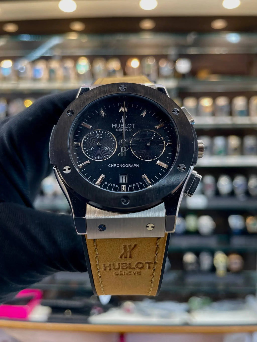 Hublot big bang metal body heavy quality for men black dial