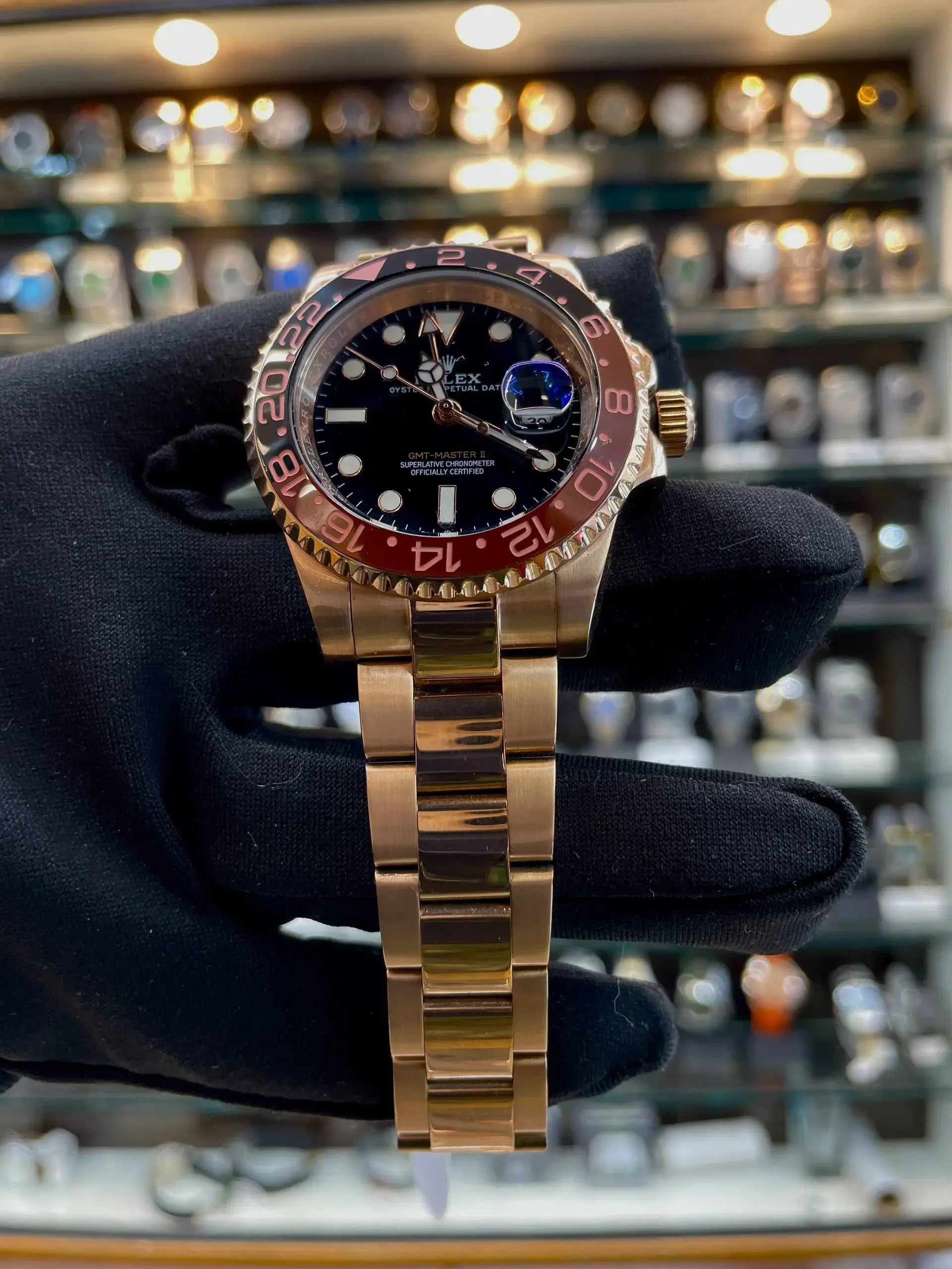 Rolex gmt-master 2 root beer in master piece