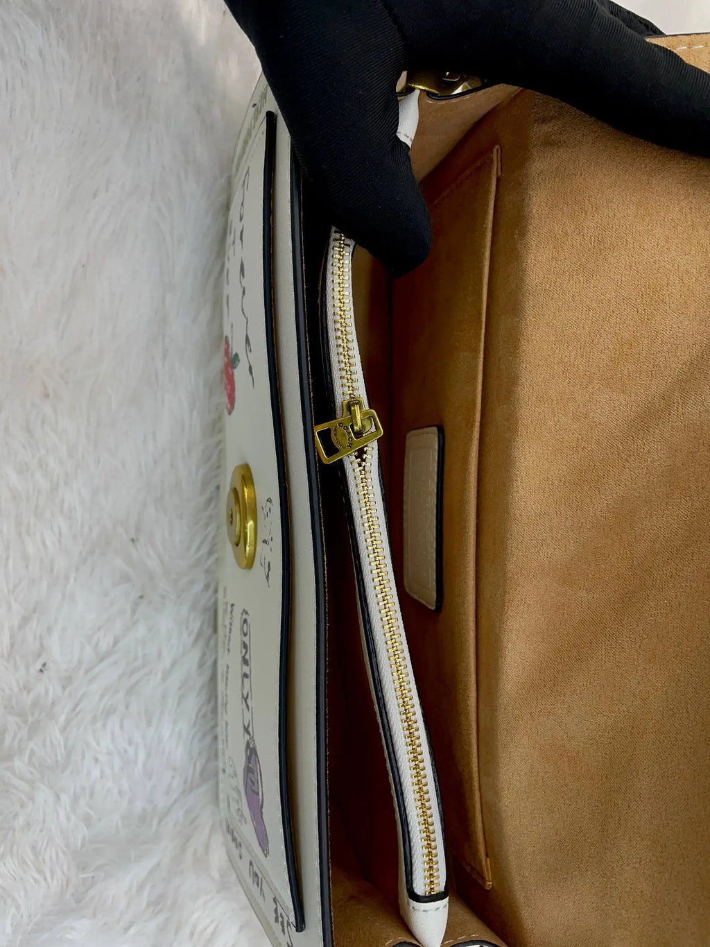 Coach tabby small shoulder bag with sketch print master piece