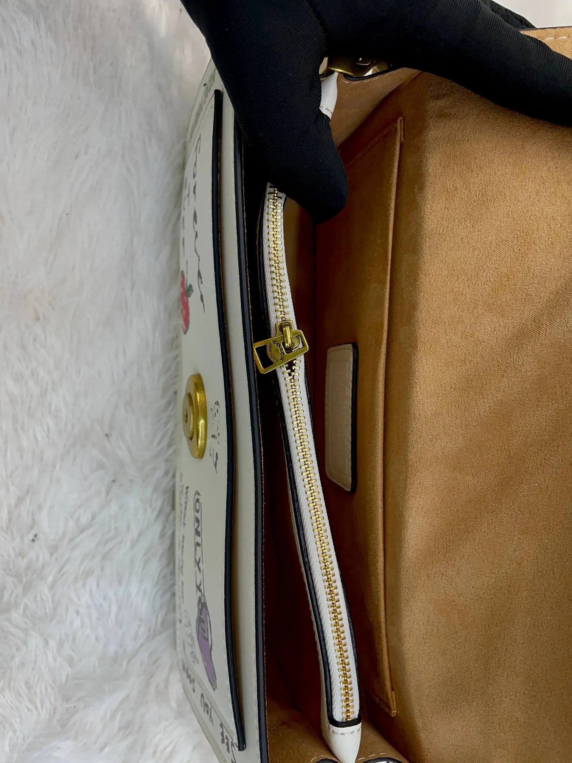 Coach tabby small shoulder bag with sketch print master piece